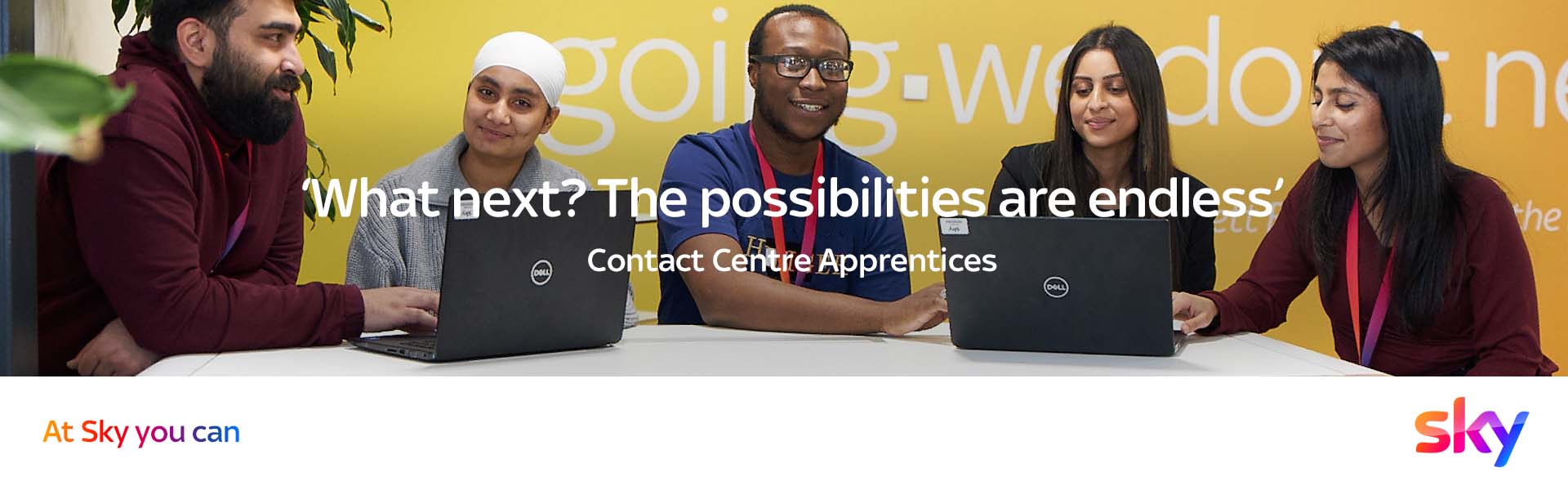 Sky Contact Centre Apprenticeship Banner